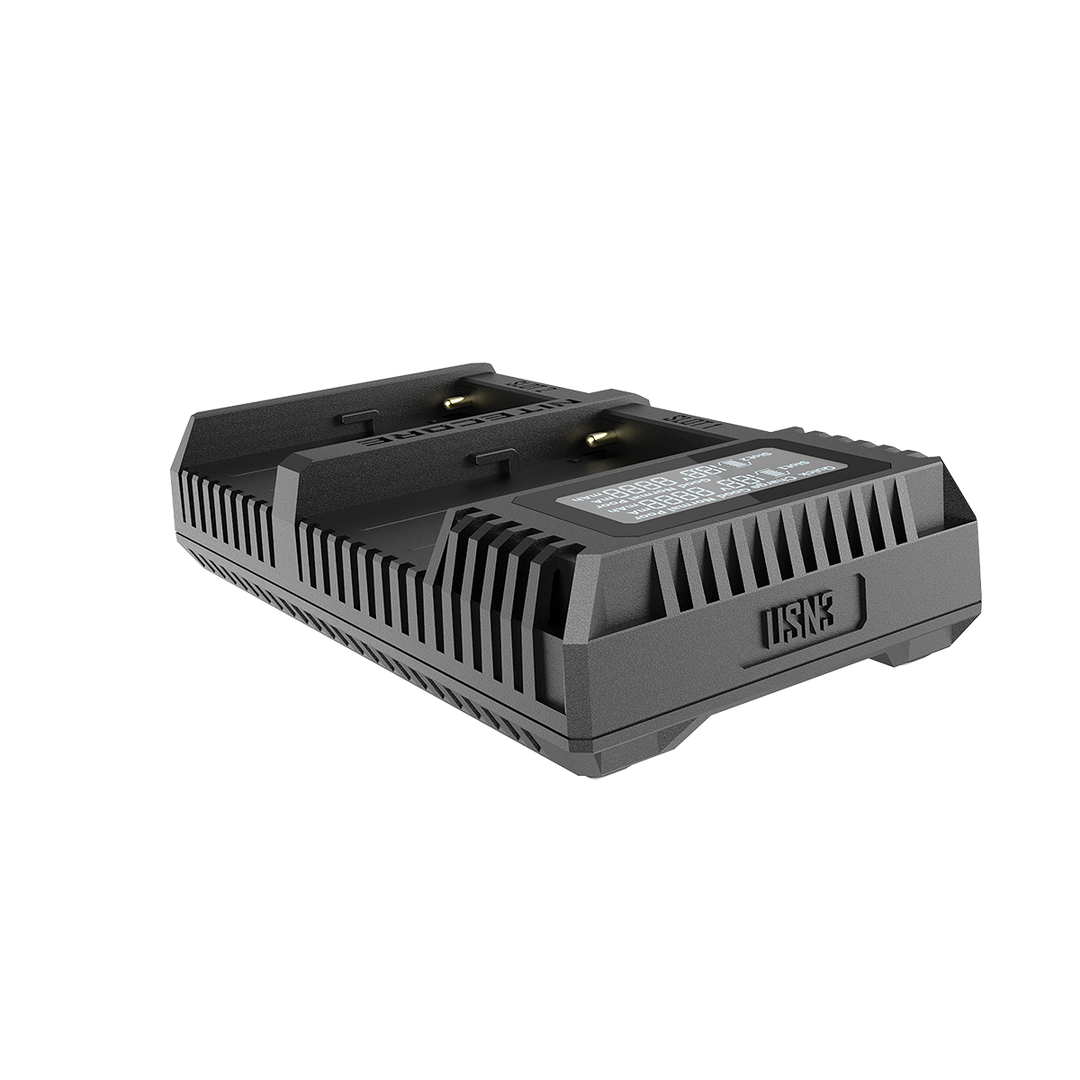 USN3 PRO (Sony NP-FM500H, NP-F730, NP-F750, NP-F770, NP-F970, NP-F550) Dual-Slot Battery Charger