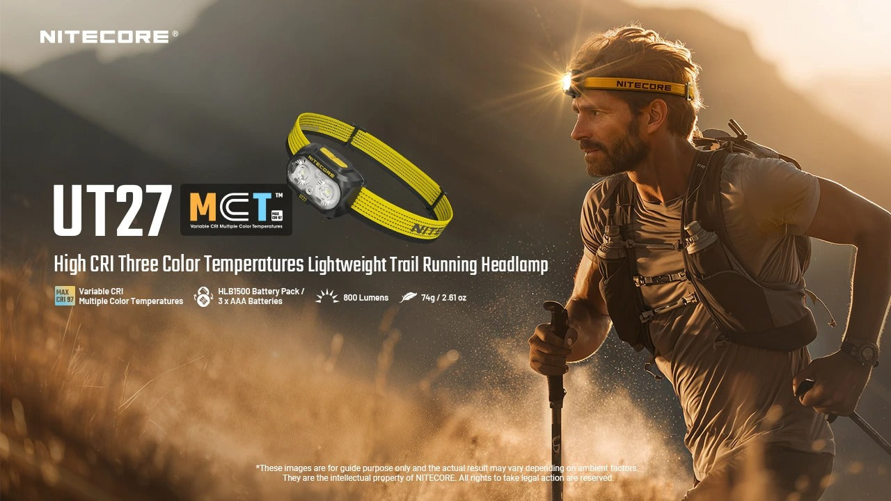 UT27 pro ヘッドライト　ホワイト UT27 MCT (White) - 800 lumens – Nitecore Singapore