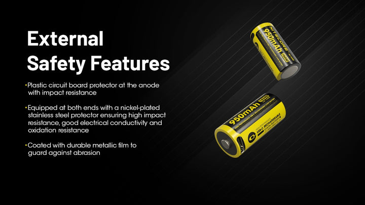 NL169R (16340 - 950mAh - 2A)