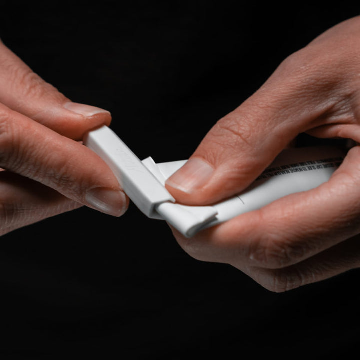Refillable Toothpaste Tubes in use