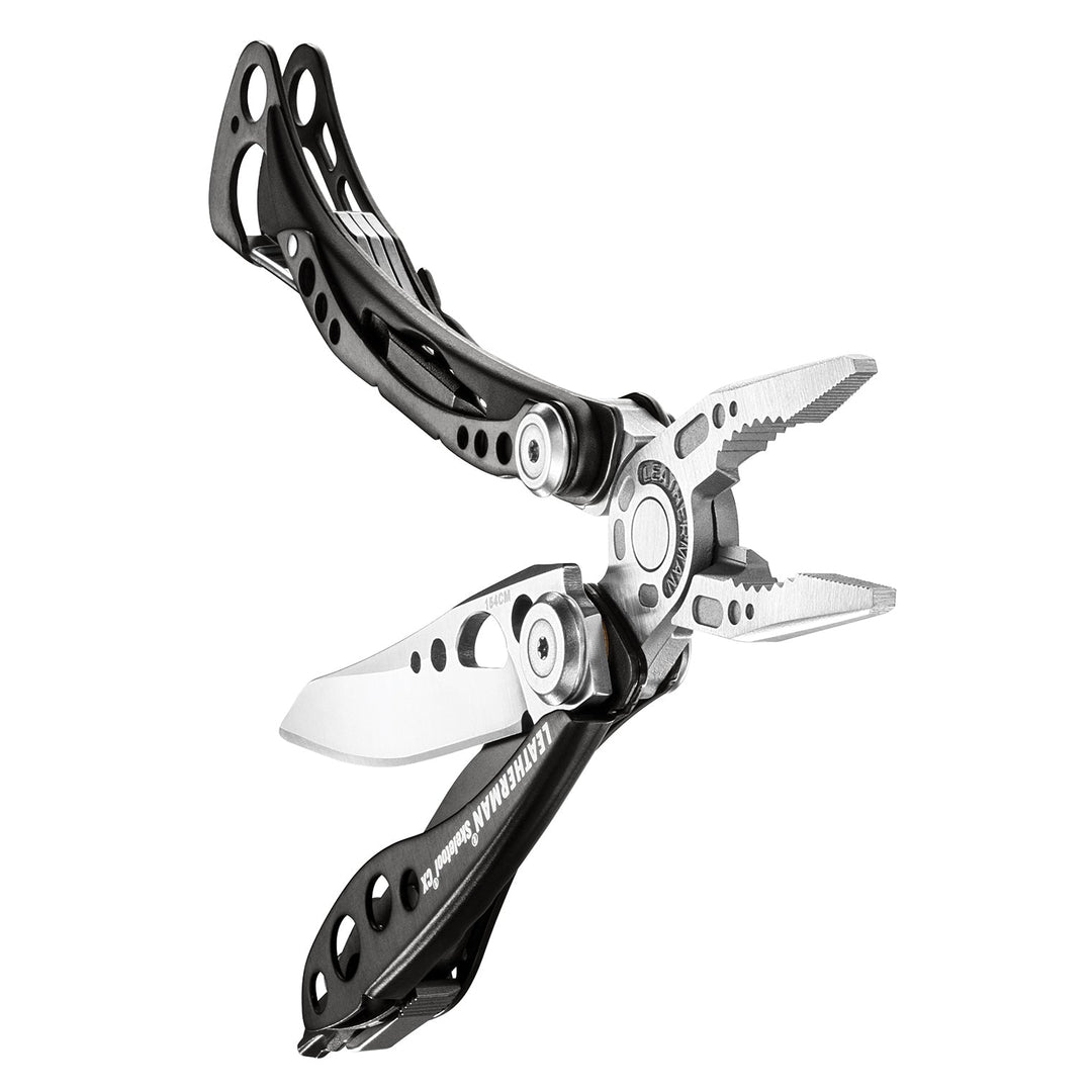 Leatherman Skeletool CX - Black &amp; Stainless, tools fanned open - Nitecore Singapore