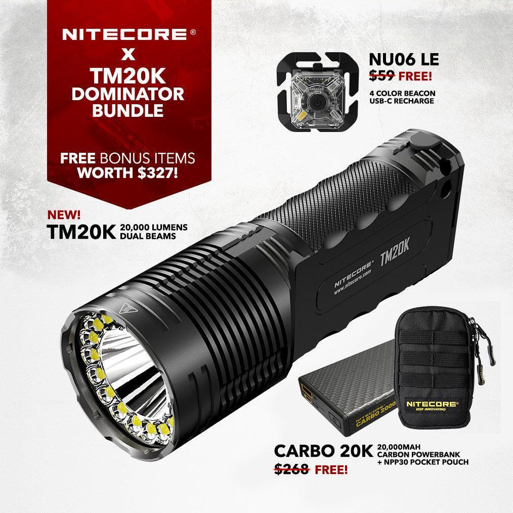 TM20K - 20,000 lumens (Bundle) - Nitecore Singapore