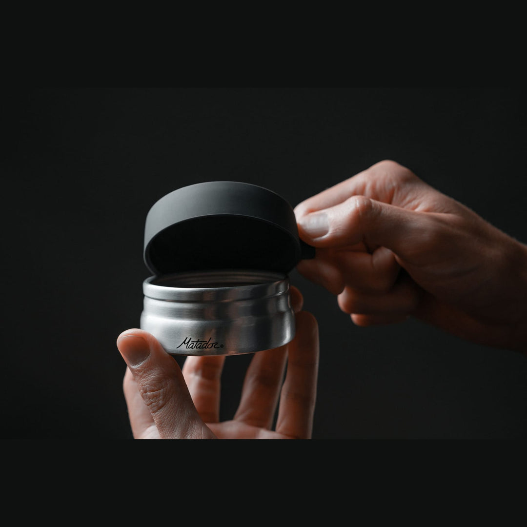 Waterproof Travel Canister 100ml in use