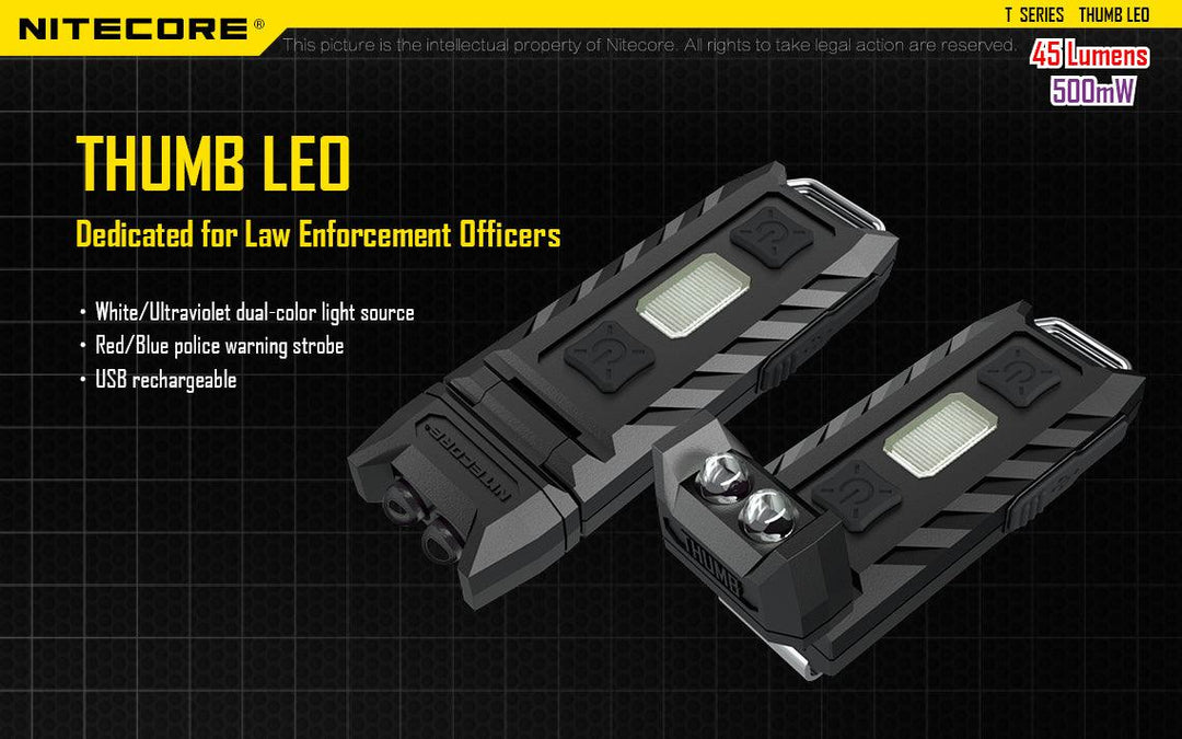 Thumb LEO - 45 lumens - Nitecore Singapore