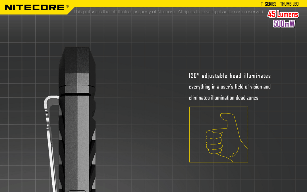 Thumb LEO - 45 lumens - Nitecore Singapore