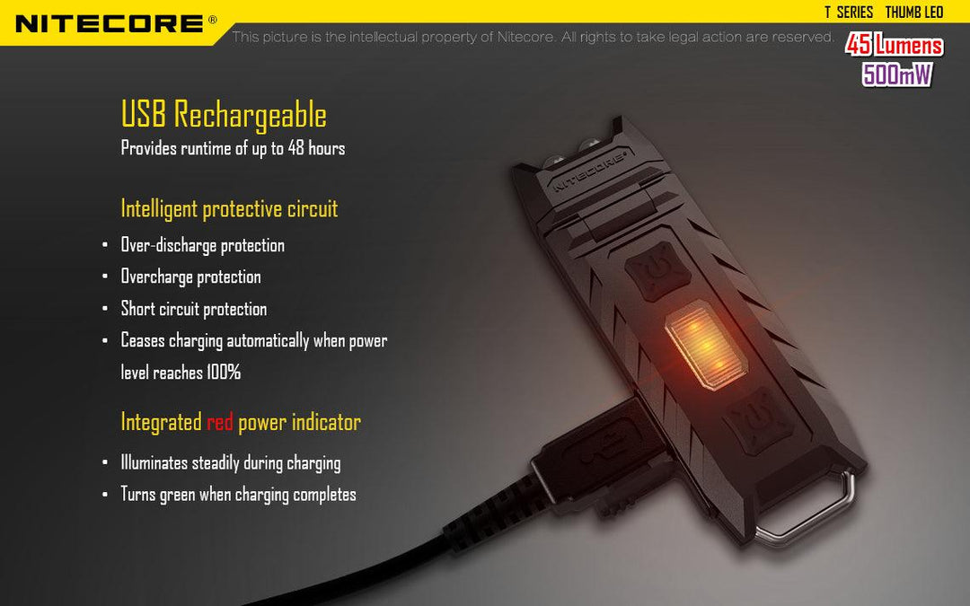 Thumb LEO - 45 lumens - Nitecore Singapore