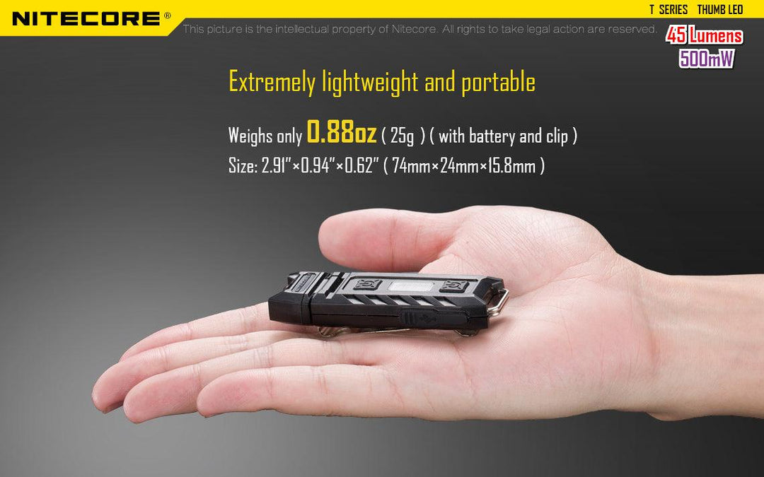 Thumb LEO - 45 lumens - Nitecore Singapore