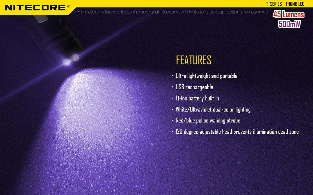 Thumb LEO - 45 lumens - Nitecore Singapore