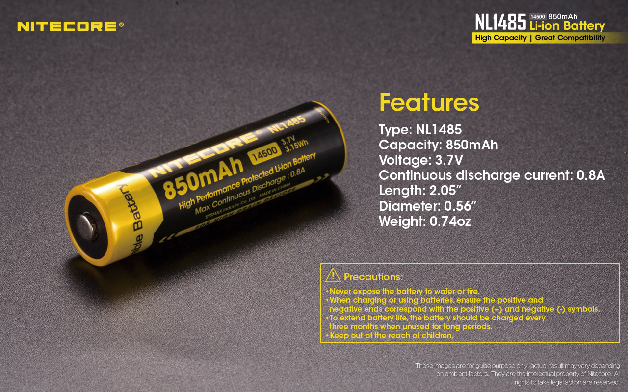 NL1485 (14500 - 850mAh)