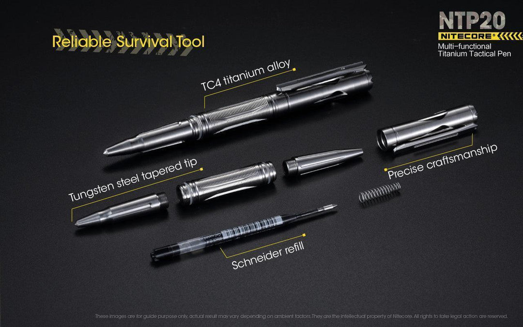 Titanium Tactical Pen NTP20 - Nitecore Singapore