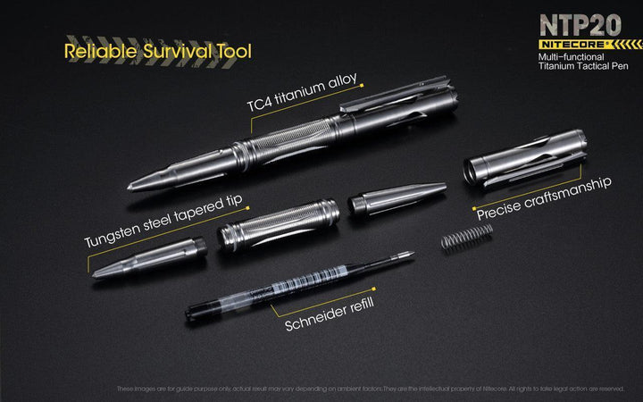 Titanium Tactical Pen NTP20 - Nitecore Singapore