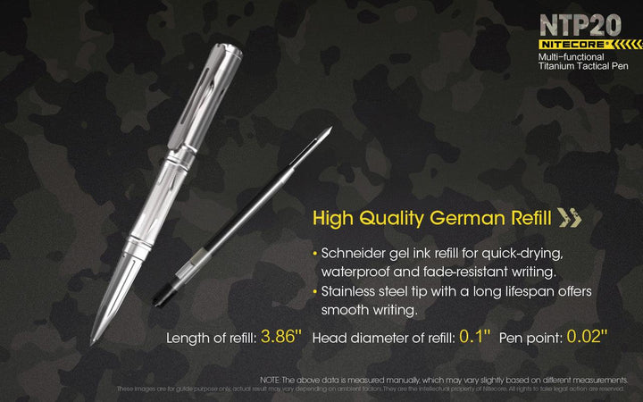 Titanium Tactical Pen NTP20 - Nitecore Singapore