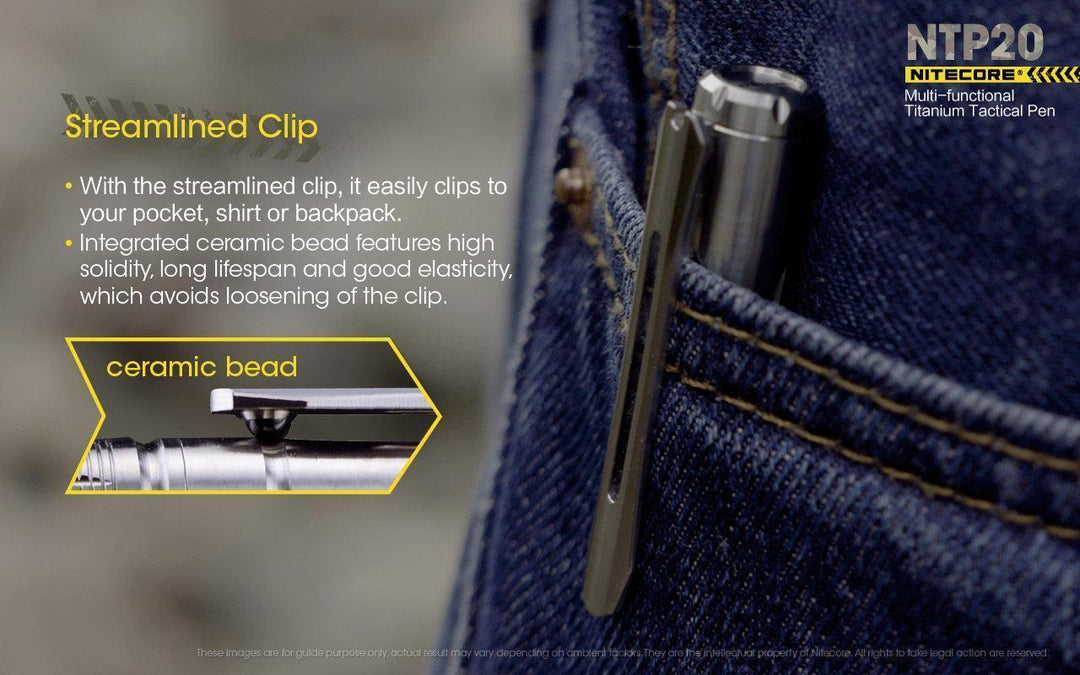 Titanium Tactical Pen NTP20 - Nitecore Singapore