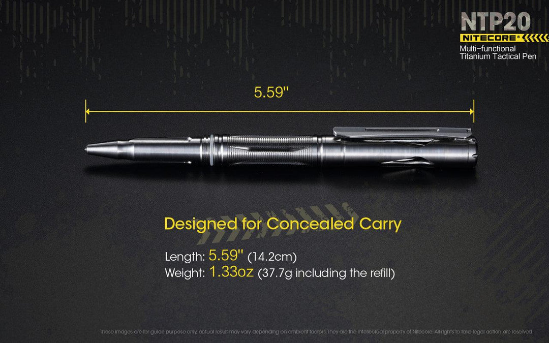 Titanium Tactical Pen NTP20 - Nitecore Singapore