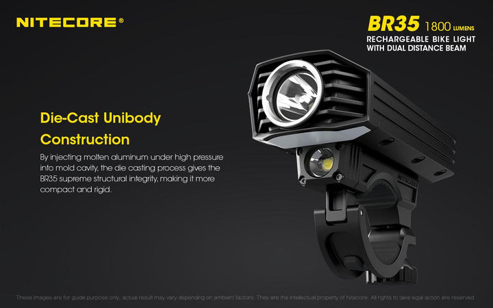 BR35 Bike Light - 1800 lumens - Nitecore Singapore