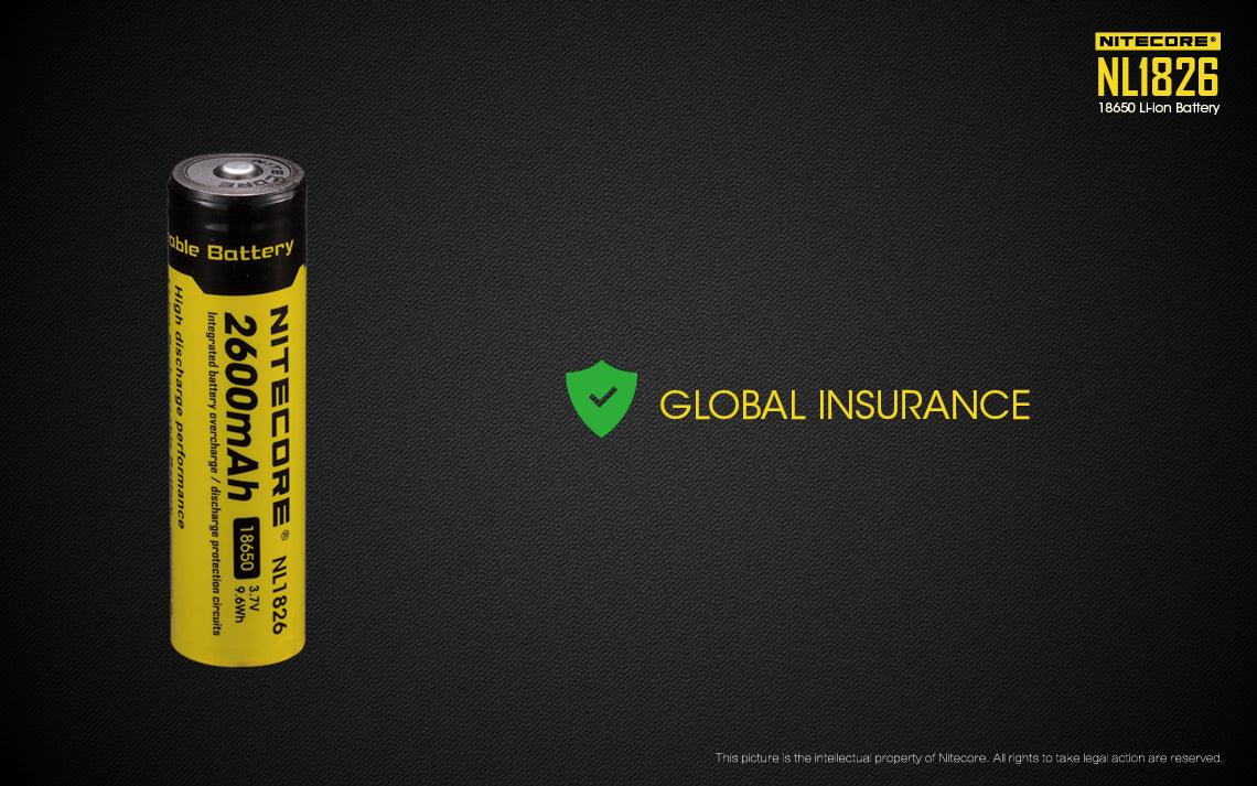 NL1826 (18650 - 2600mAh - 2A) – Nitecore Singapore