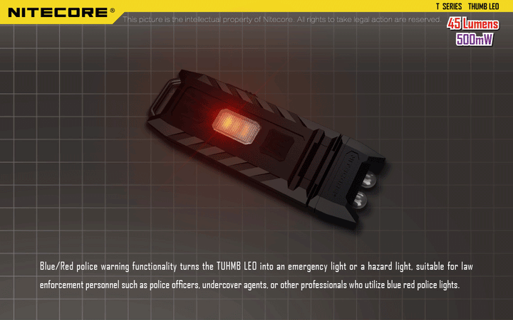 Thumb LEO - 45 lumens - Nitecore Singapore