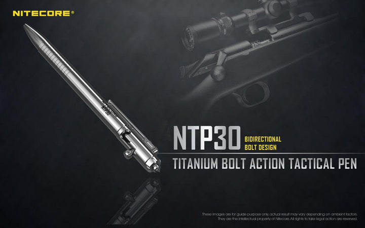 Bolt Action Titanium Pen NTP30 - Nitecore Singapore