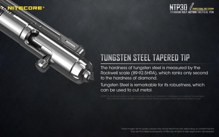 Bolt Action Titanium Pen NTP30 - Nitecore Singapore