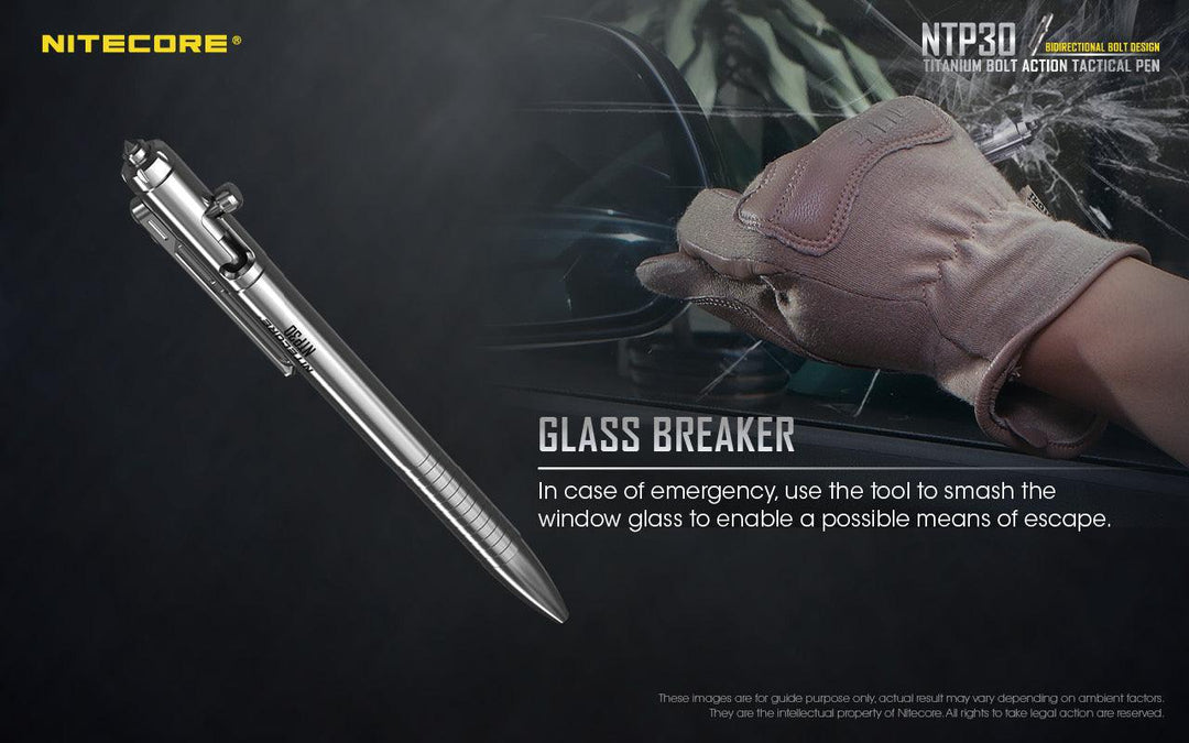 Bolt Action Titanium Pen NTP30 - Nitecore Singapore