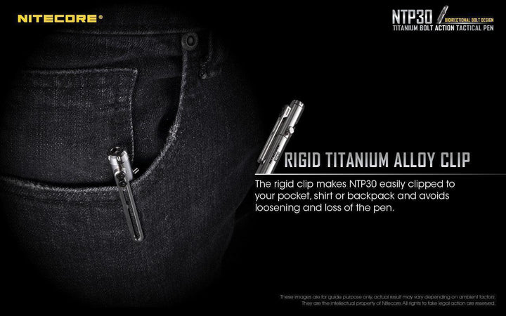 Bolt Action Titanium Pen NTP30 - Nitecore Singapore