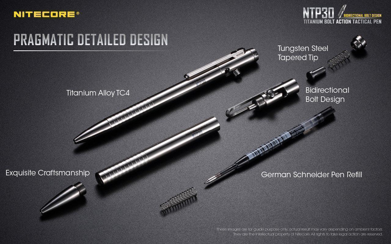Bolt Action Titanium Pen NTP30 – Nitecore Singapore
