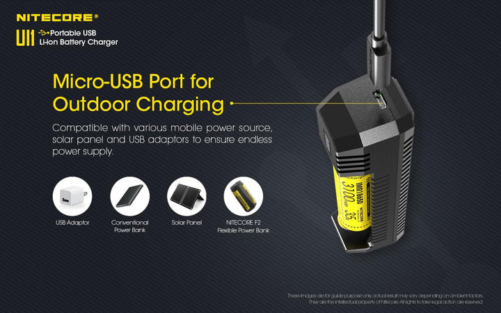 UI1 Charger - 1A - Nitecore Singapore