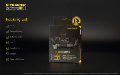 HC33 - 1800 lumens (Bundle)