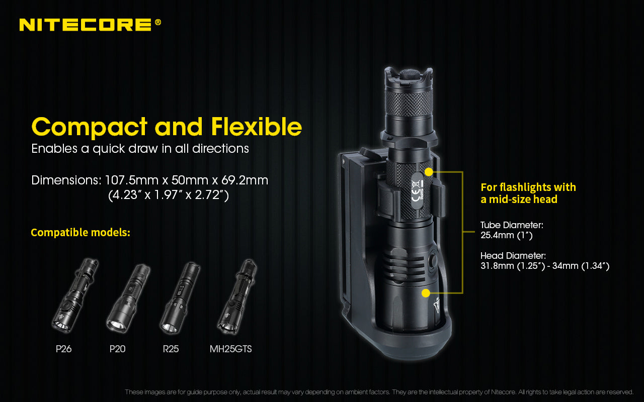 NTH25 Tactical Flashlight Holster
