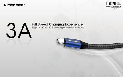 UAC20 60W USB-C to USB-A 2.0 Charging Cable