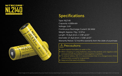 NL2140 (21700 - 4000mAh)