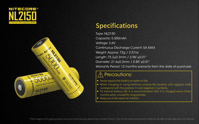 NL2150 (21700 - 5000mAh)