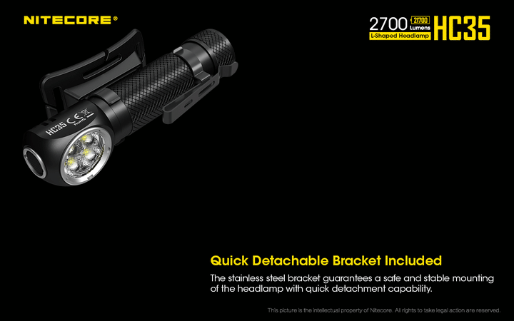 HC35 Headlamp - 2700 lumens - Nitecore Singapore