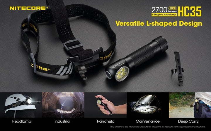 HC35 Headlamp - 2700 lumens - Nitecore Singapore