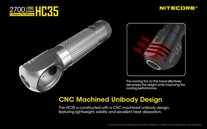 HC35 Headlamp - 2700 lumens - Nitecore Singapore