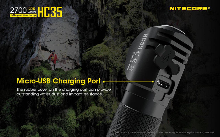 HC35 Headlamp - 2700 lumens - Nitecore Singapore