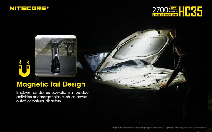 HC35 Headlamp - 2700 lumens - Nitecore Singapore