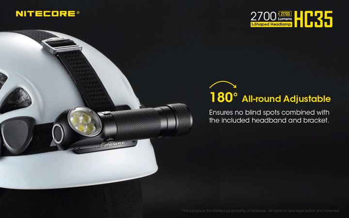 HC35 Headlamp - 2700 lumens - Nitecore Singapore