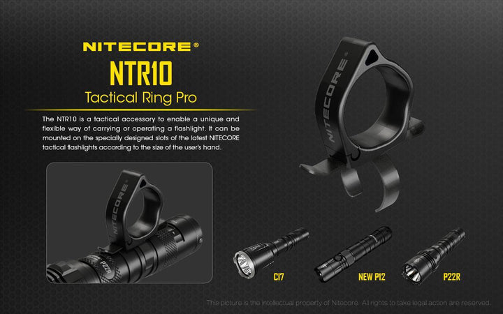NTR10 Clip-On Tactical Ring - Nitecore Singapore
