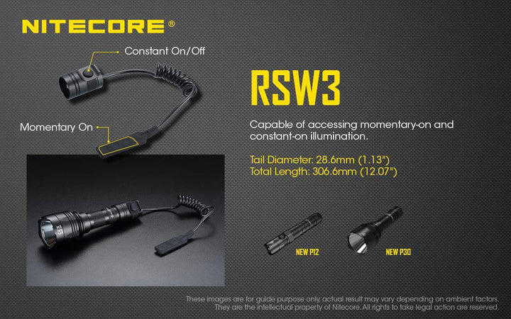 RSW3 Pressure Switch - Nitecore Singapore
