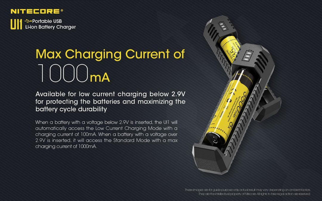 UI1 Charger - 1A - Nitecore Singapore