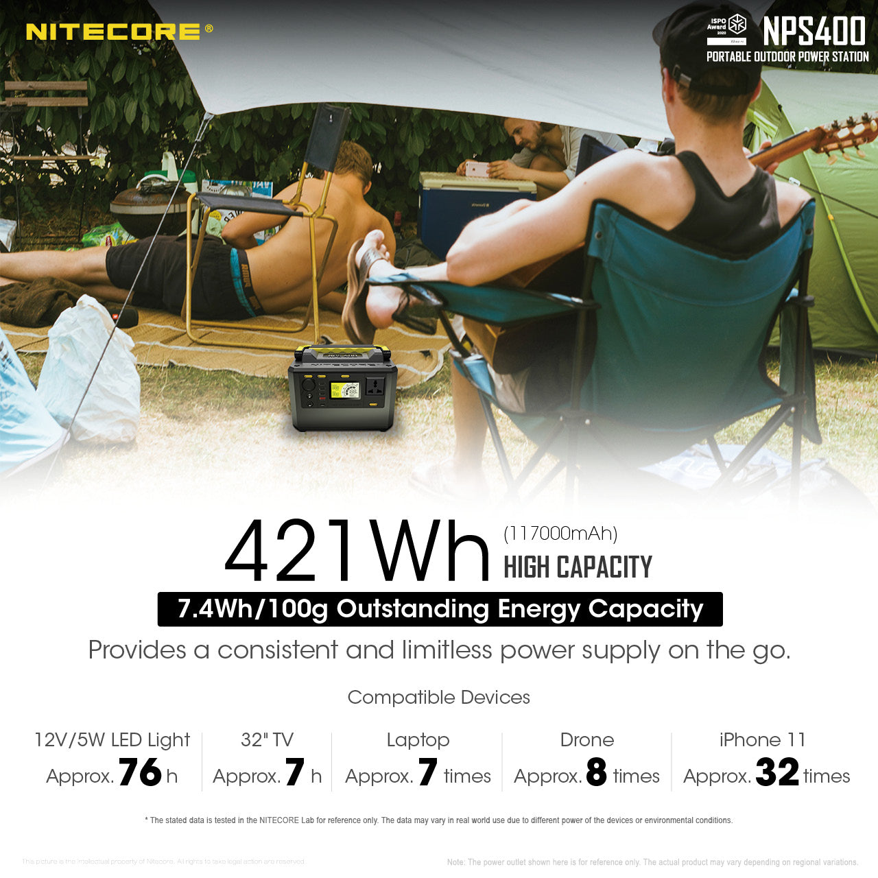 NPS400 (421Wh) Portable Power Station