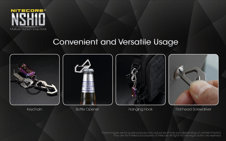 Titanium S-Hook NSH10 - Nitecore Singapore