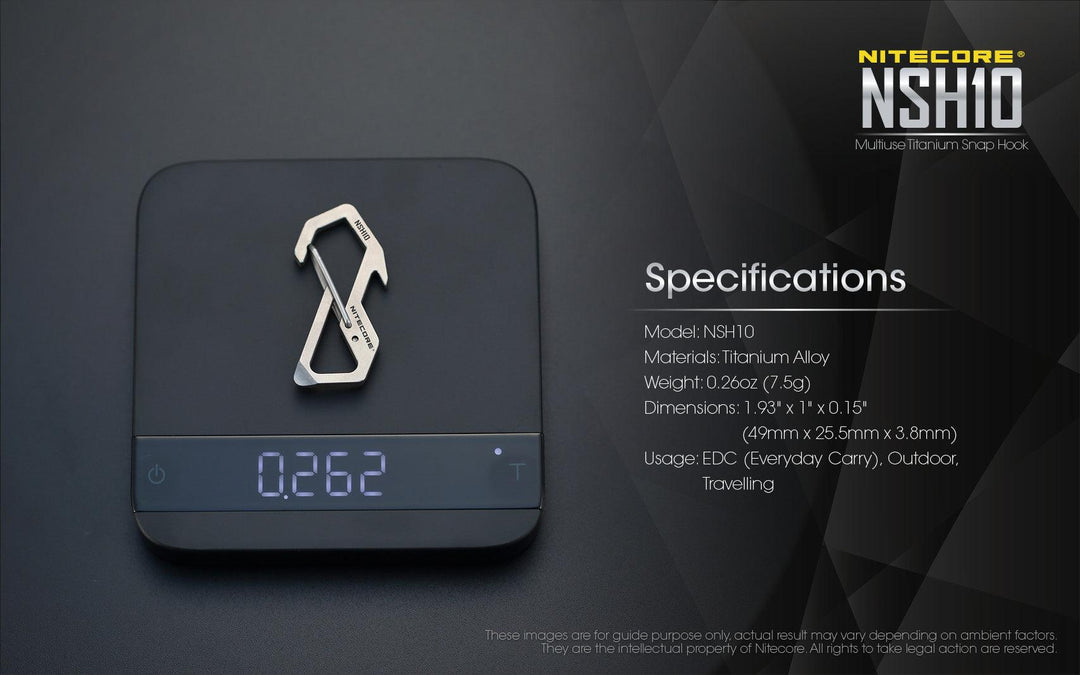 Titanium S-Hook NSH10 - Nitecore Singapore