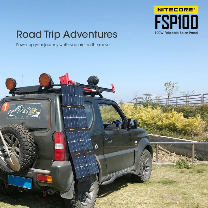 100W Foldable Solar Panel (FSP100) - Nitecore Singapore