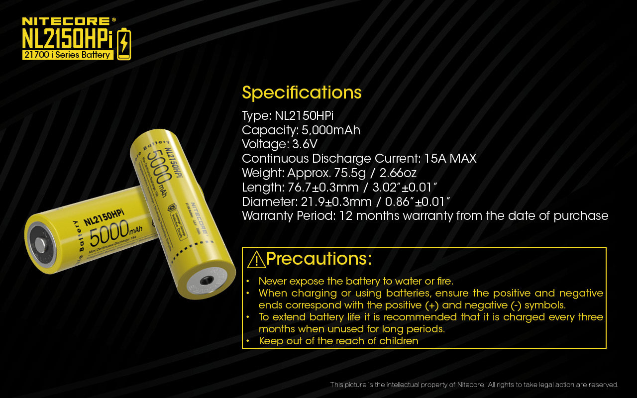NL2150HPi (21700 - 5000mAh)