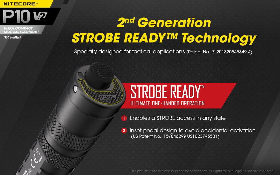 P10 V2 - 1100 lumens (Bundle) - Nitecore Singapore