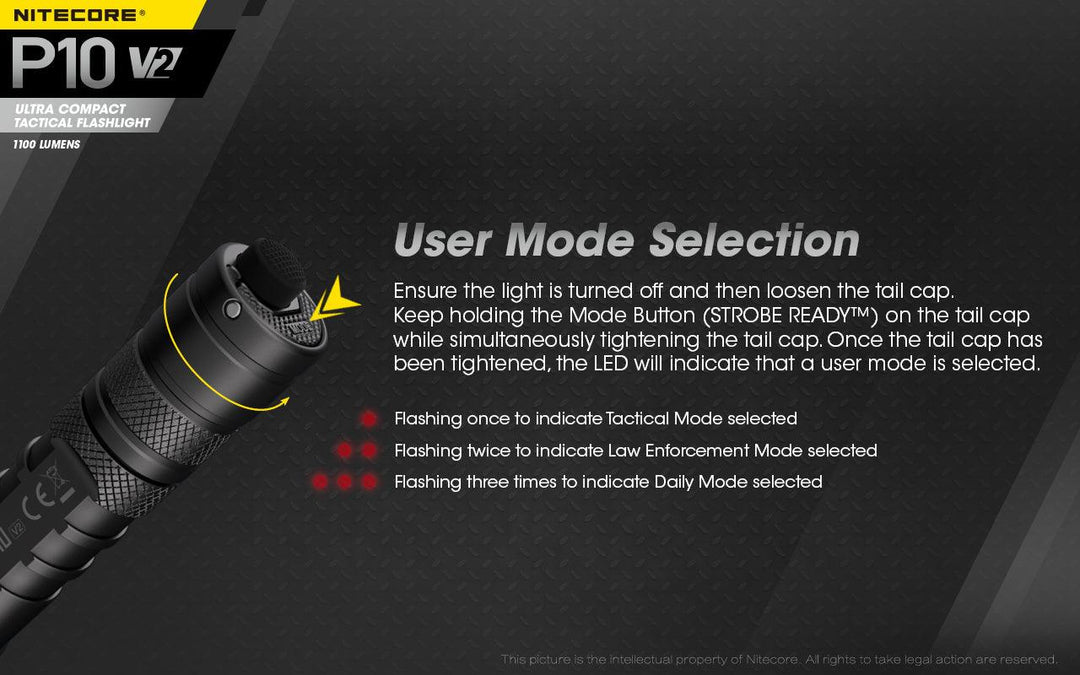 P10 V2 - 1100 lumens (Bundle) - Nitecore Singapore