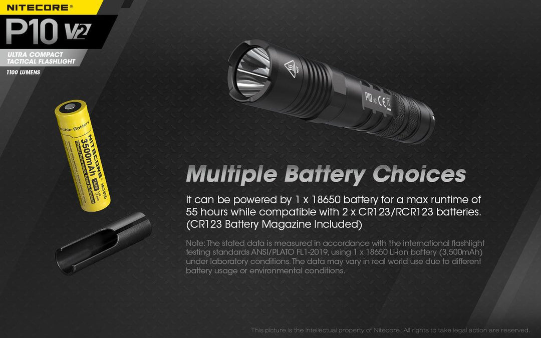 P10 V2 - 1100 lumens (Bundle) - Nitecore Singapore