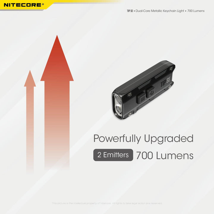 TIP SE (Black) - 700 lumens - Nitecore Singapore